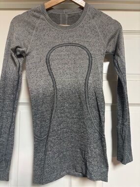 Seamless Ombre Long Sleeve Athletic Top - Gray lululemon